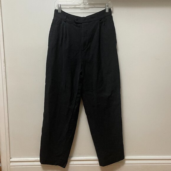 Daniel Hechter Wool Trousers High-Waisted Pleated Straight Leg Women's Size 12 - Picture 2 of 11